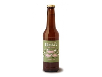 BIO kombucha jasmínová Bacilli 330 ml - POUZE PRO OSOBNÍ ODBĚR NEBO ROZVOZ PO HK